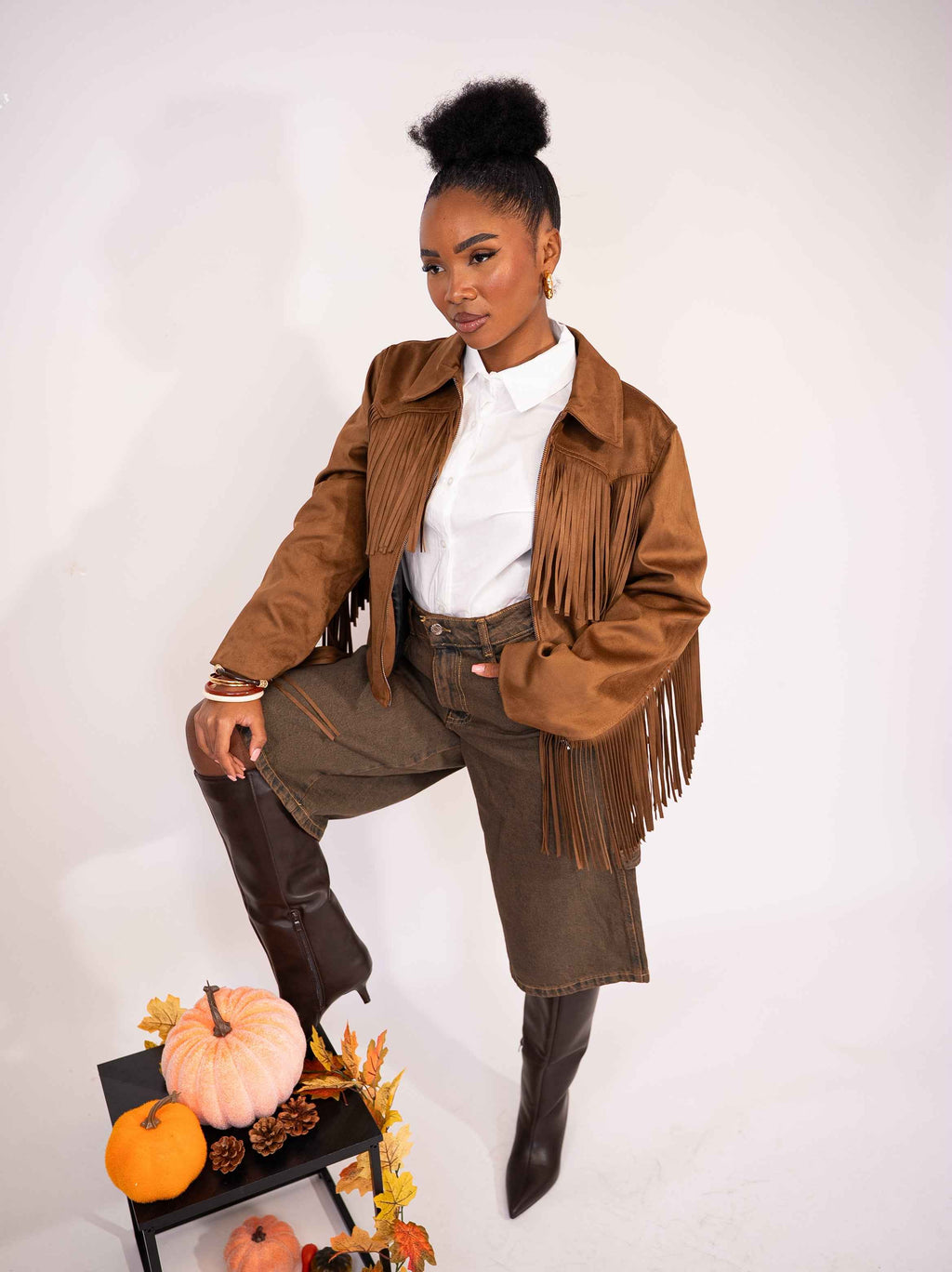 Giubbino lumina frange - Absolute Shop