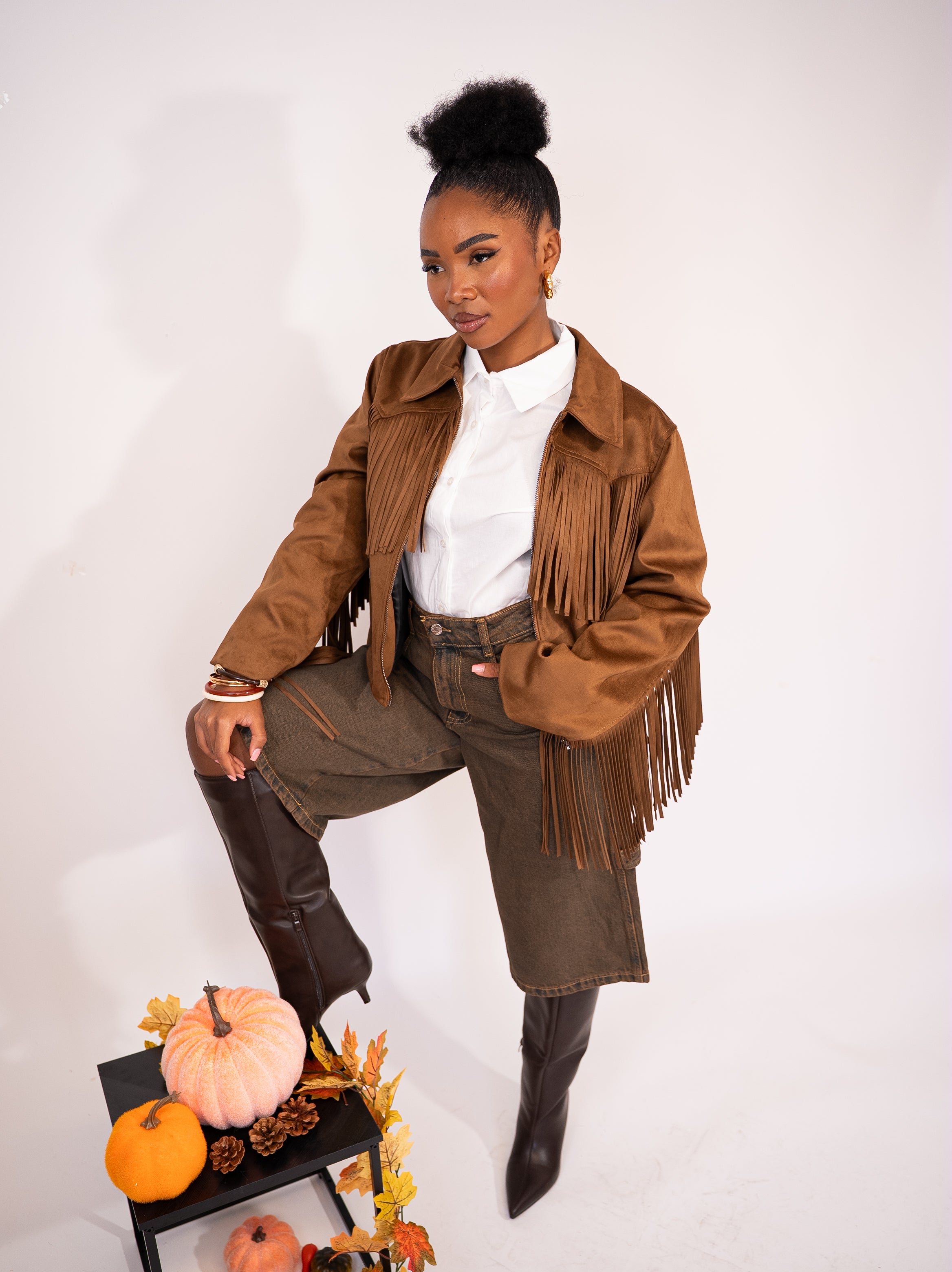 Giubbino lumina frange - Absolute Shop