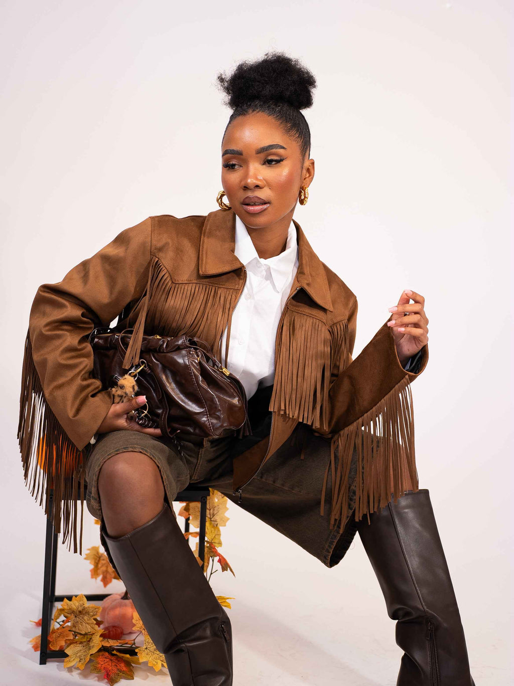 Giubbino lumina frange - Absolute Shop